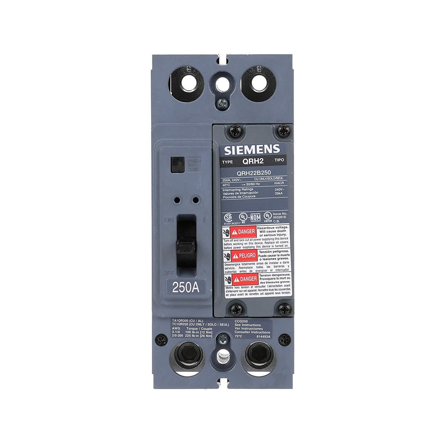 QRH22B250L - Siemens - 250 Amp Circuit Breaker Auxiliary