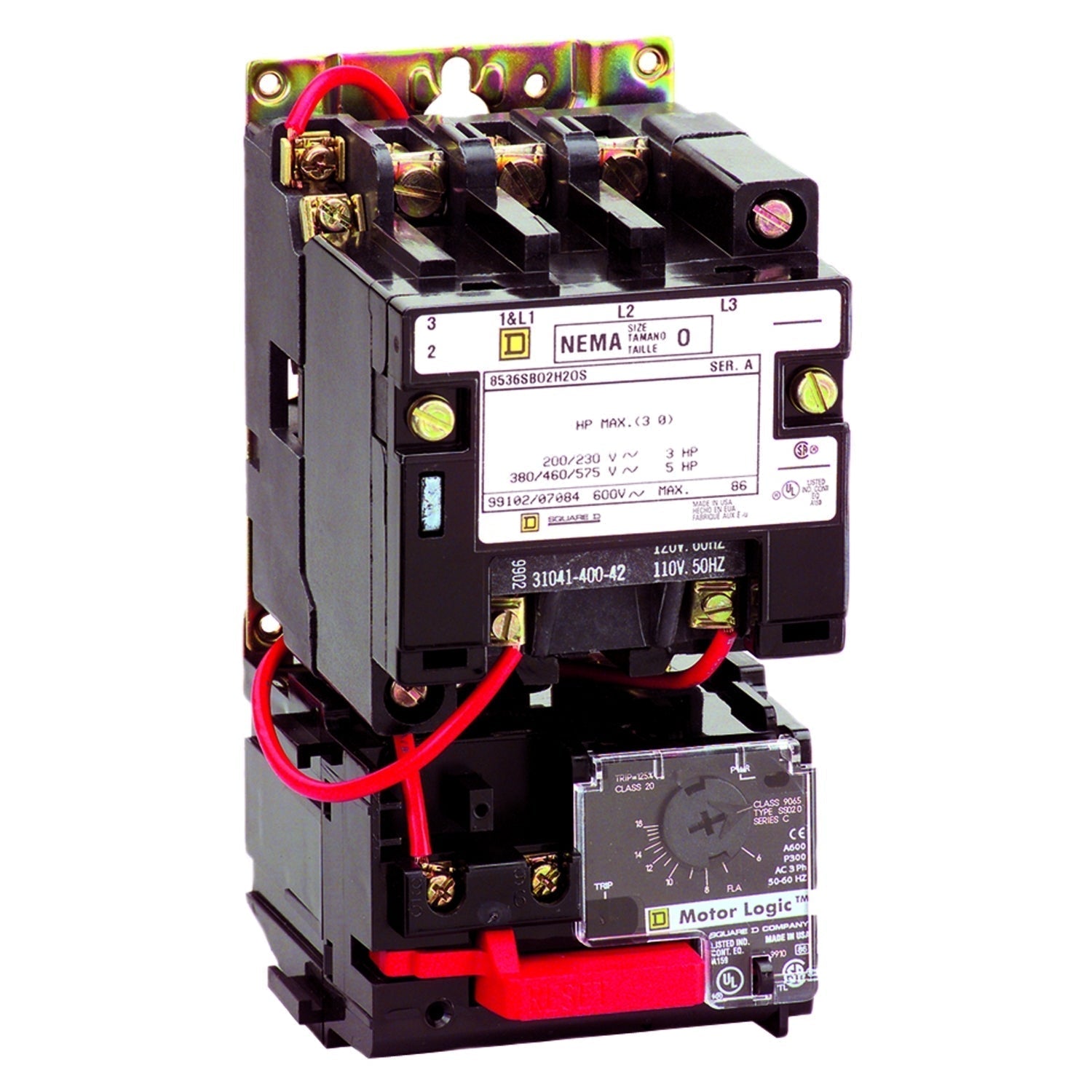 8536SCO3V02H20S - Square D 27 Amp 3 Pole 600 Volt Molded Case Circuit Breaker