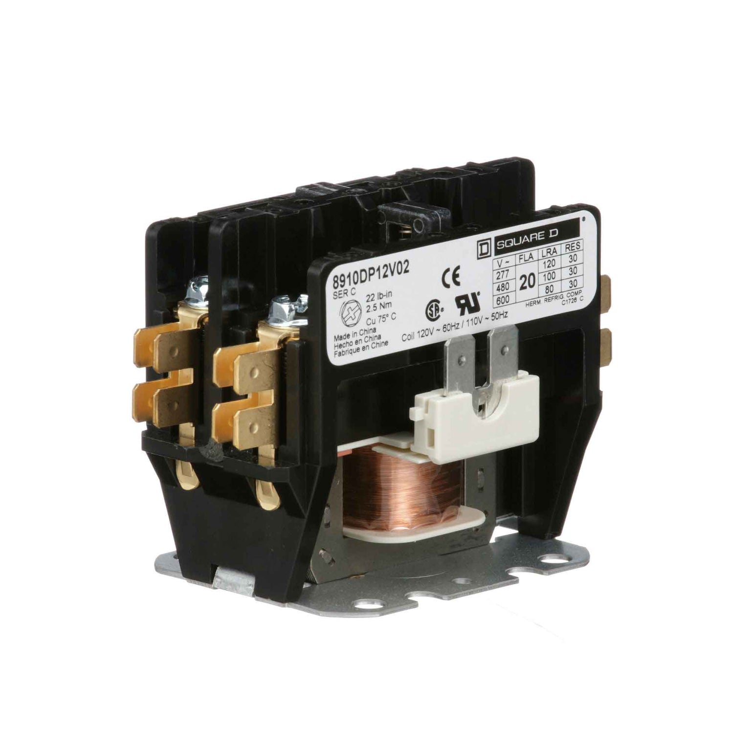 8910DP12V02 - Square D - Definite Purpose Contactor