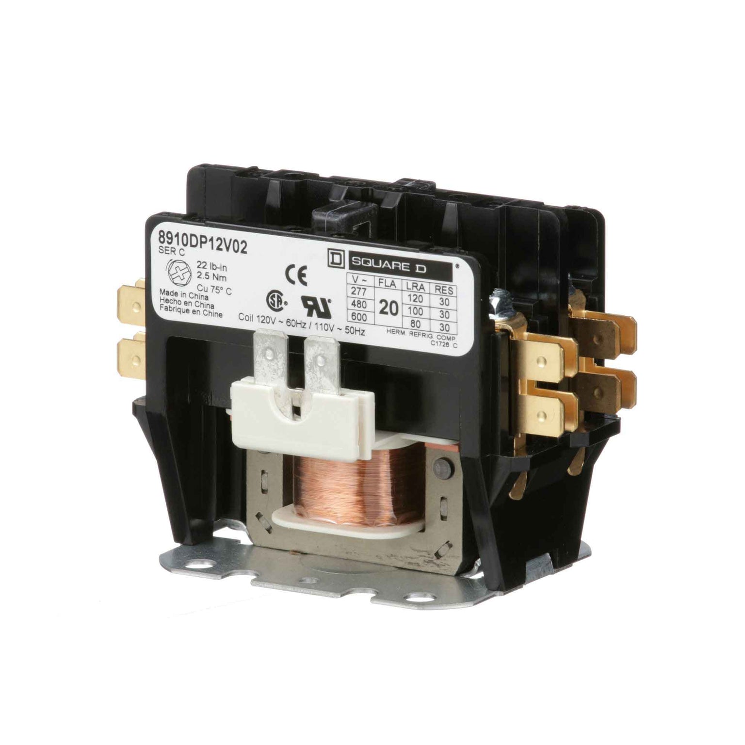 8910DP12V02 - Square D - Definite Purpose Contactor