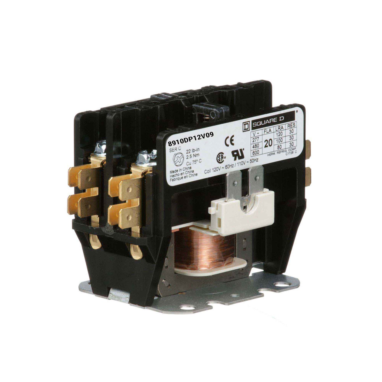 8910DP12V09 - Square D - Definite Purpose Contactor