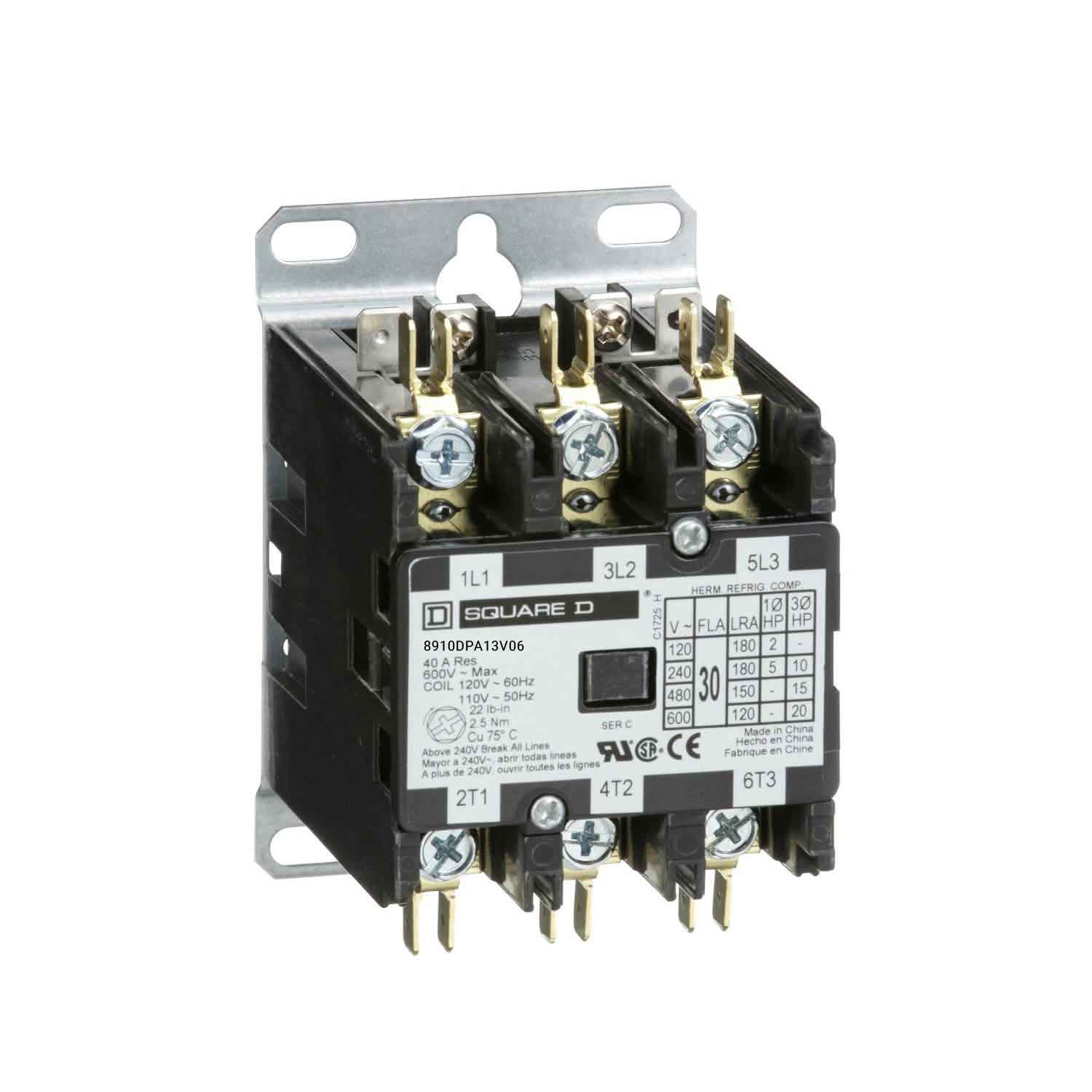 8910DPA13V06 - Square D - Definite Purpose Contactor