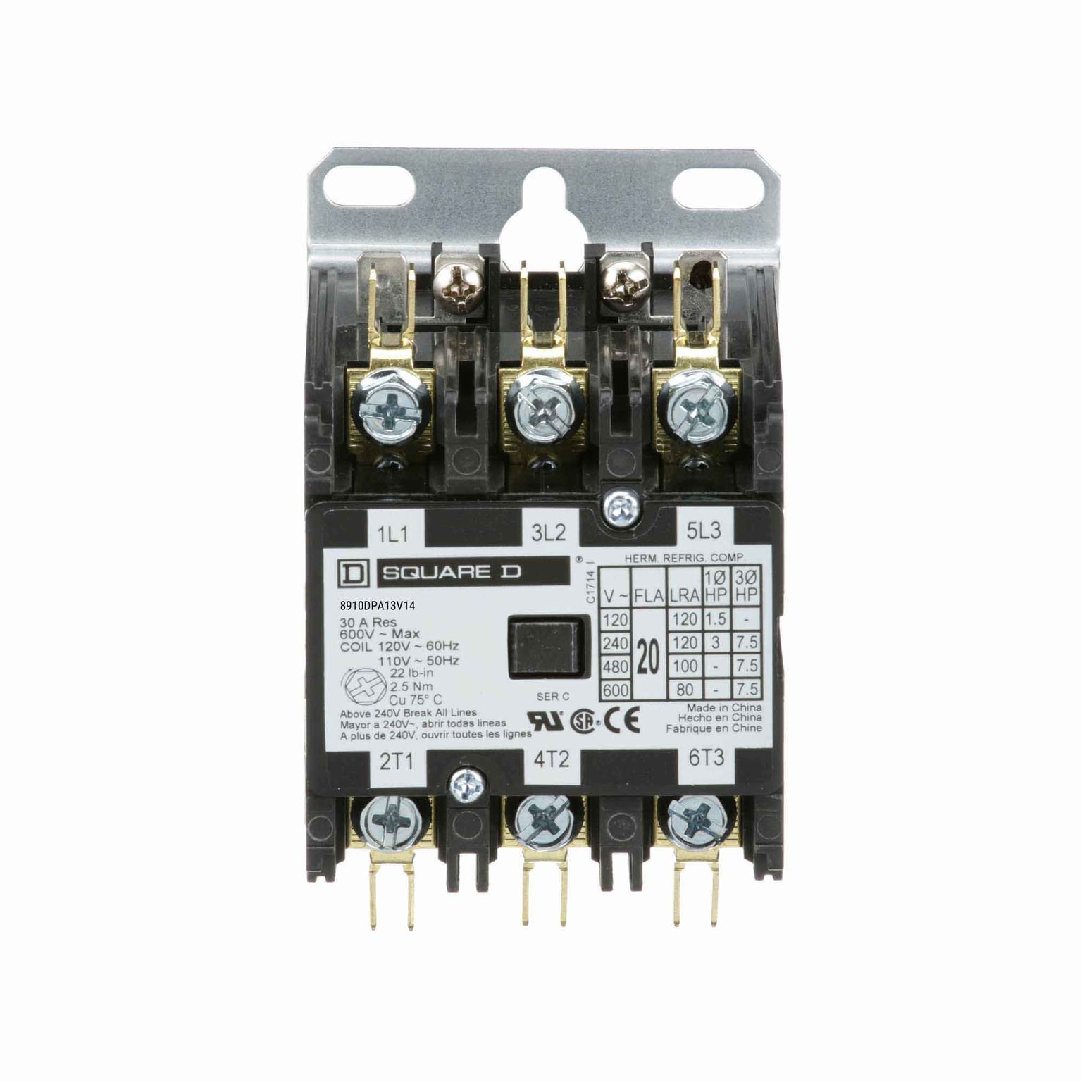 8910DPA13V14 - Square D - Definite Purpose Contactor