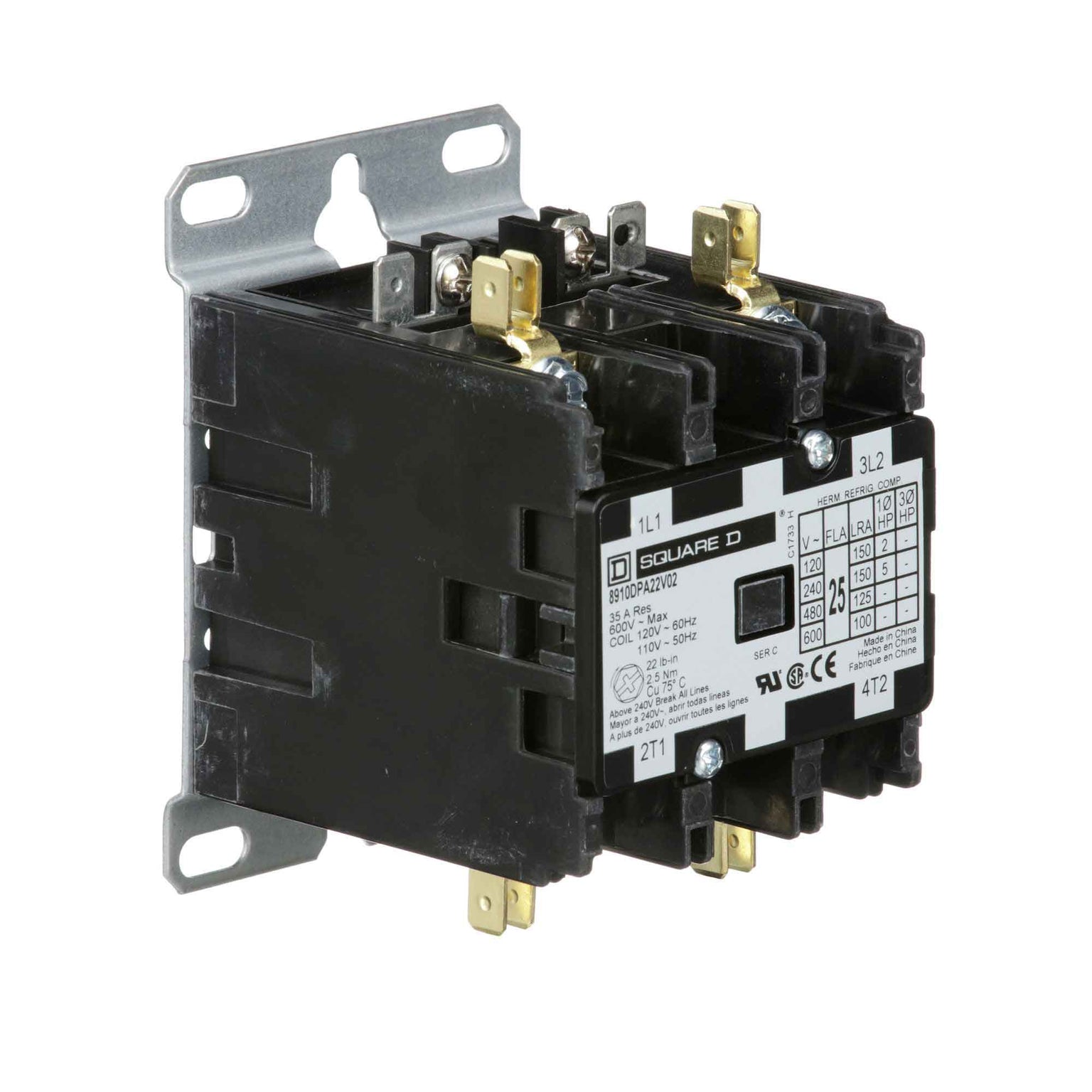 8910DPA22V02 - Square D - Definite Purpose Contactor