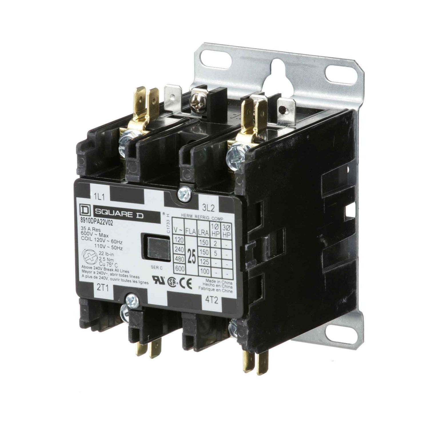 8910DPA22V02 - Square D - Definite Purpose Contactor