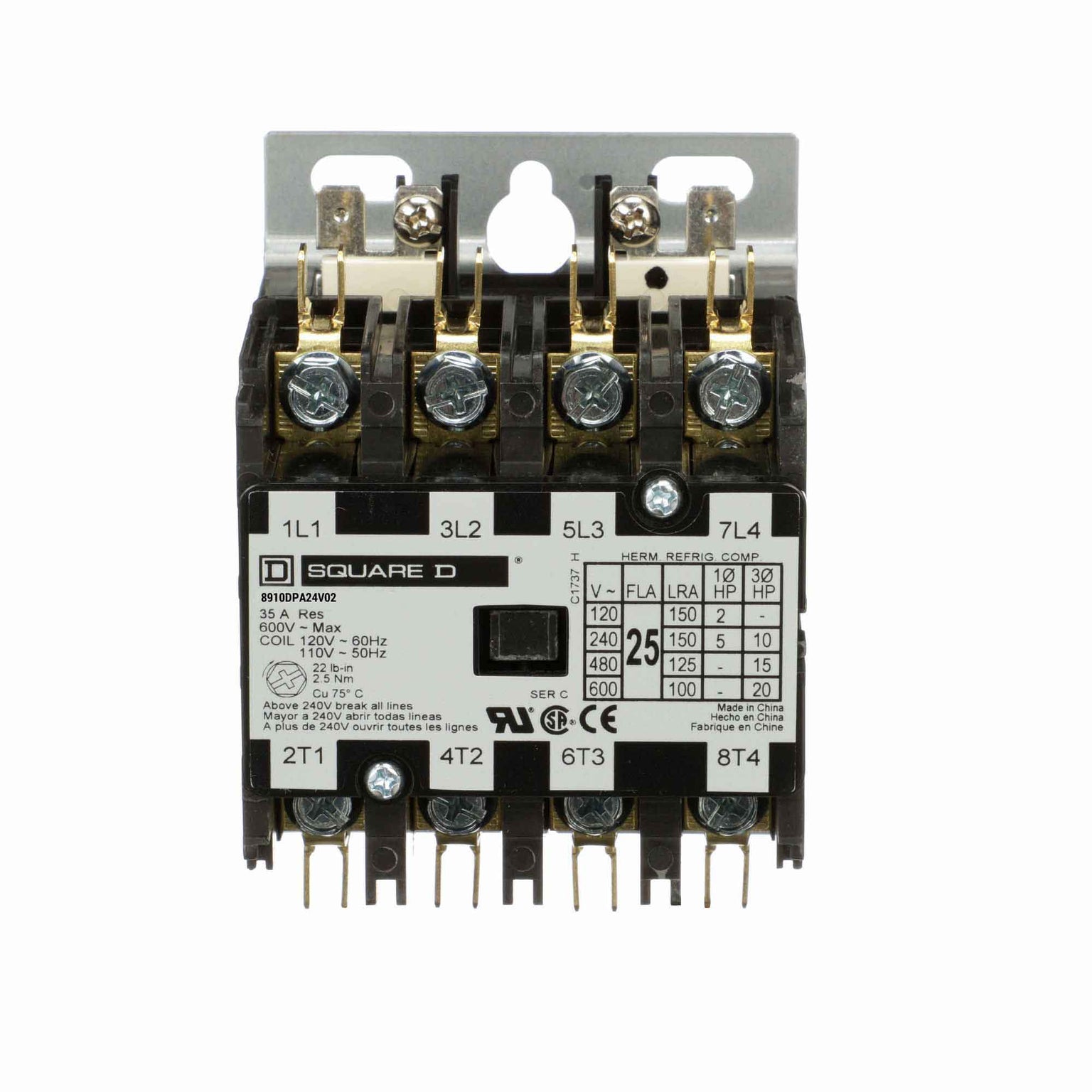 8910DPA24V02 - Square D - Definite Purpose Contactor