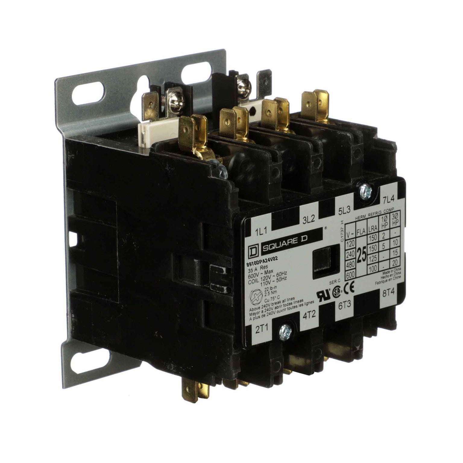 8910DPA24V02 - Square D - Definite Purpose Contactor