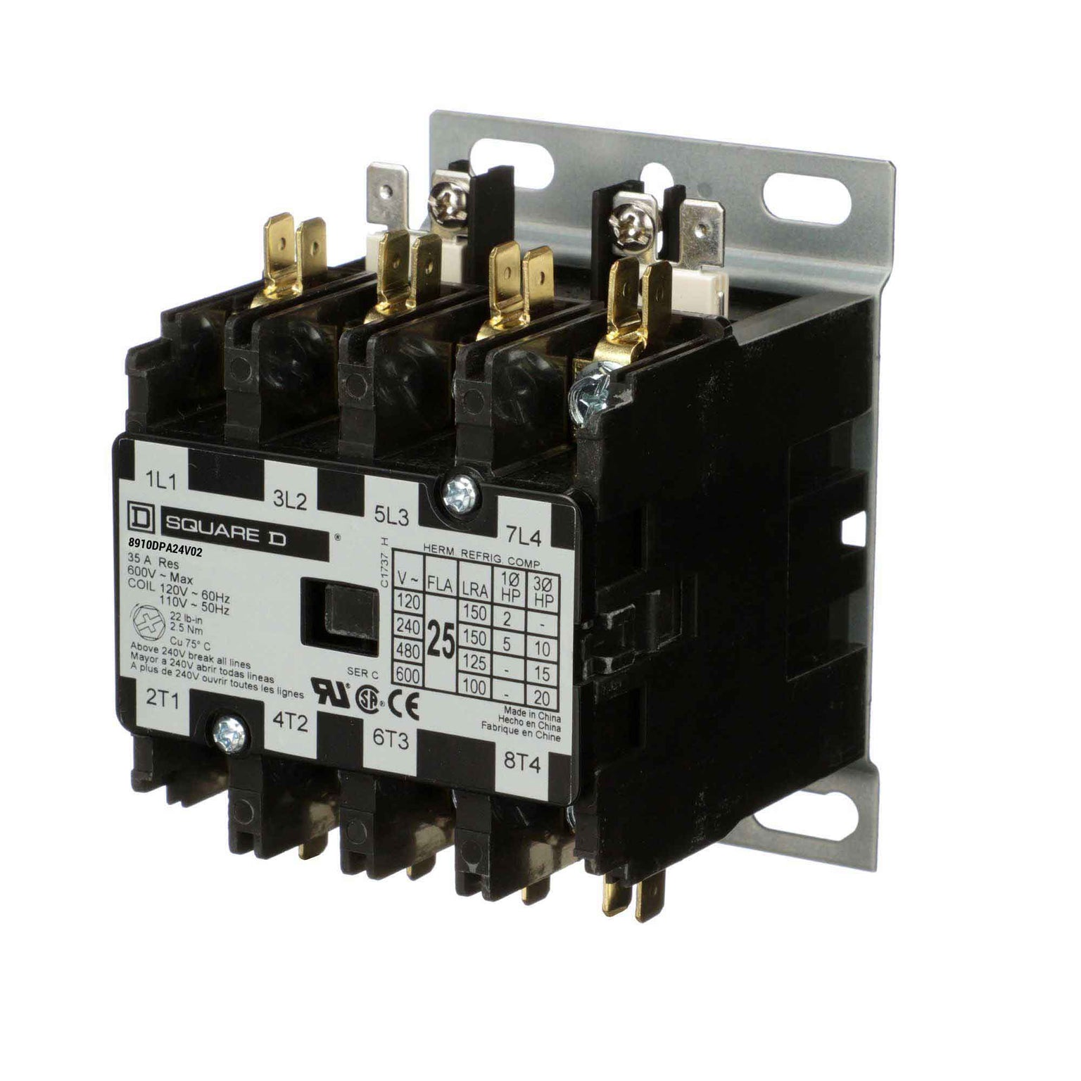 8910DPA24V02 - Square D - Definite Purpose Contactor