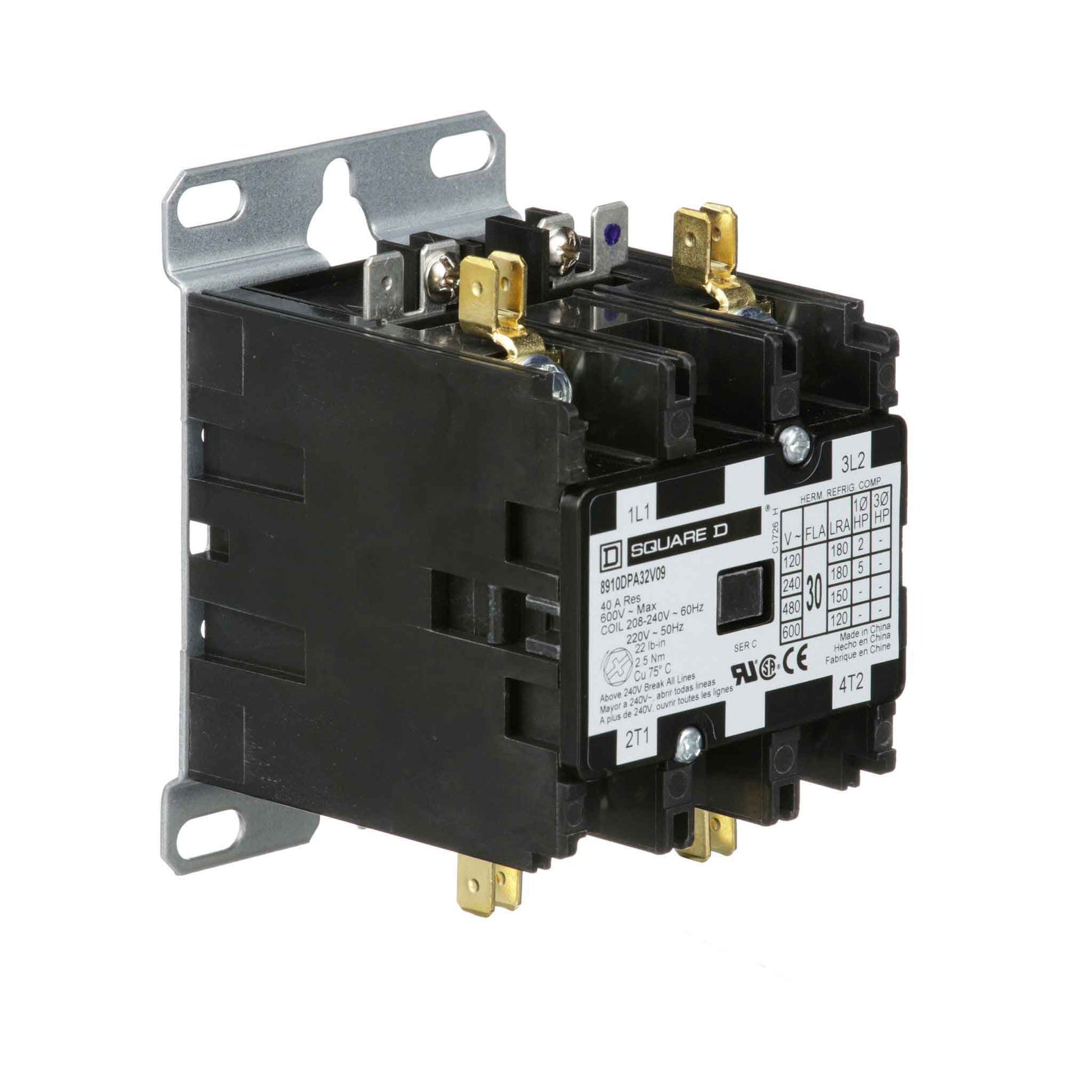 8910DPA32V09 - Square D - Definite Purpose Contactor