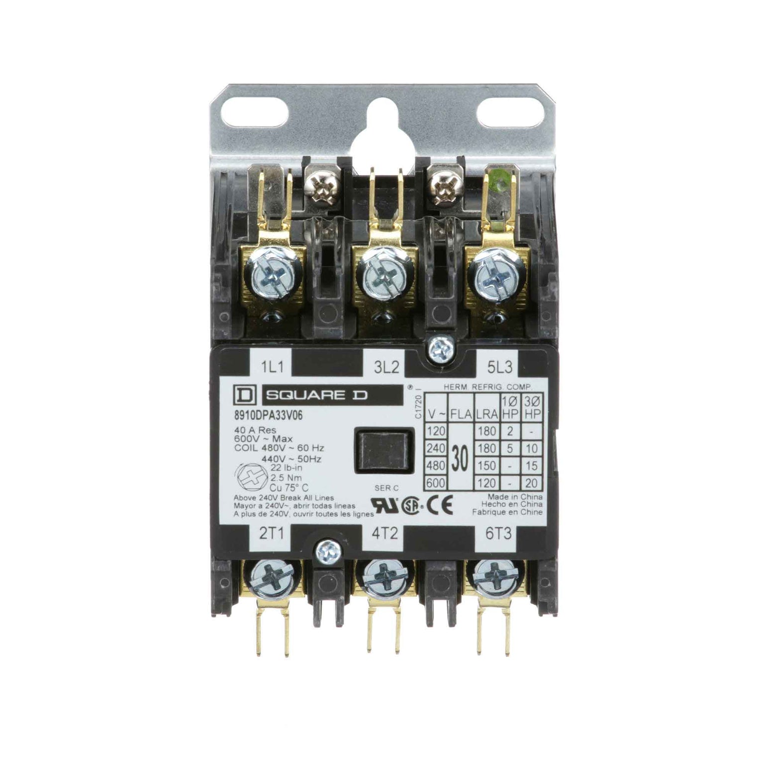 8910DPA33V06 - Square D - Definite Purpose Contactor