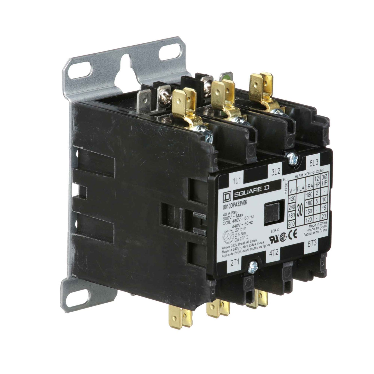 8910DPA33V06 - Square D - Definite Purpose Contactor