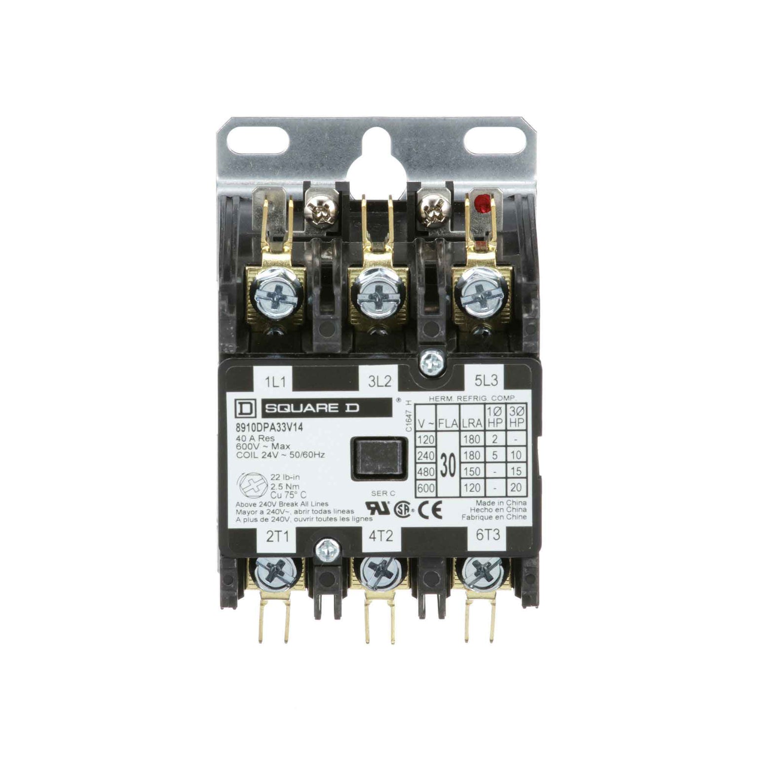 8910DPA33V14 - Square D - Definite Purpose Contactor