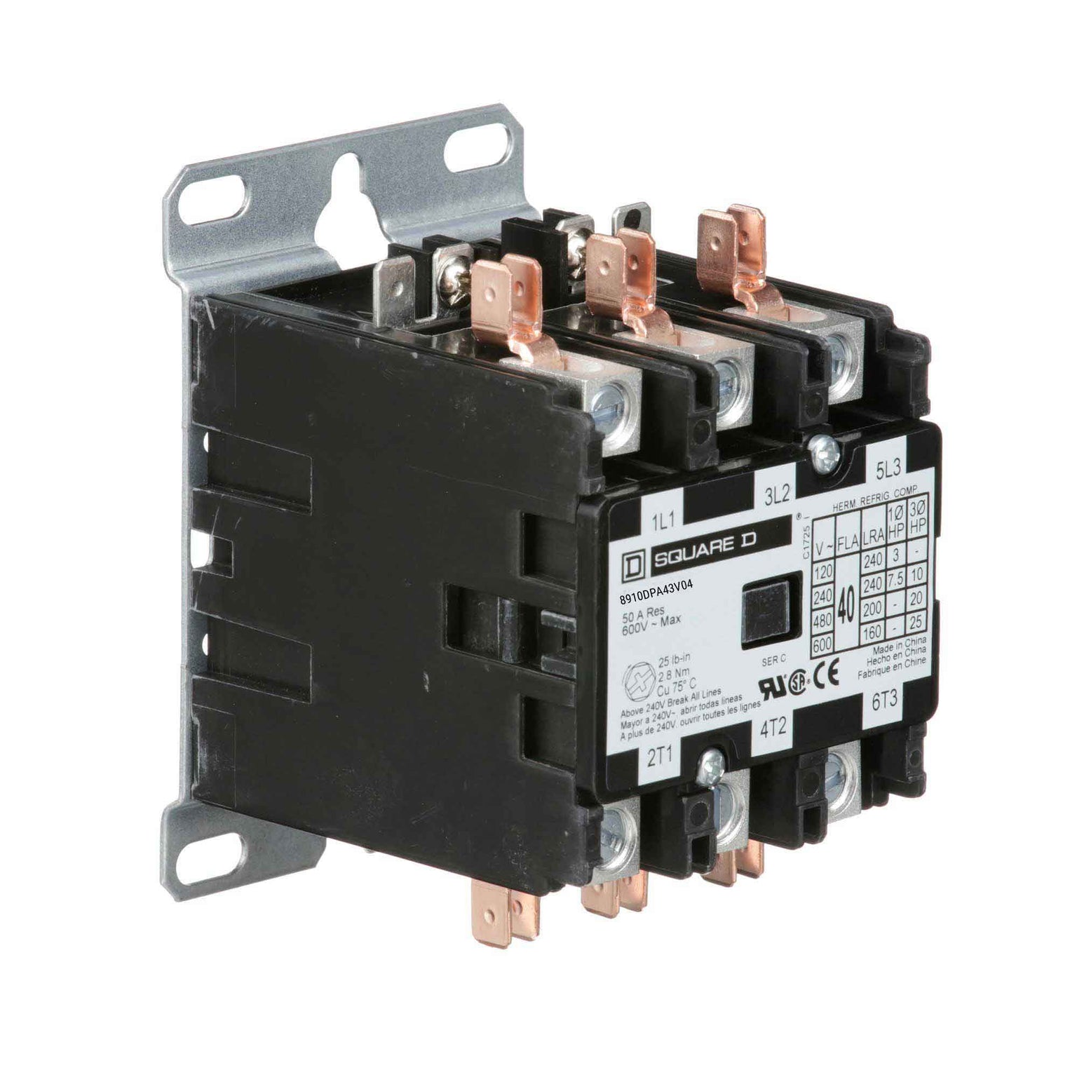 8910DPA43V04 - Square D - Definite Purpose Contactor