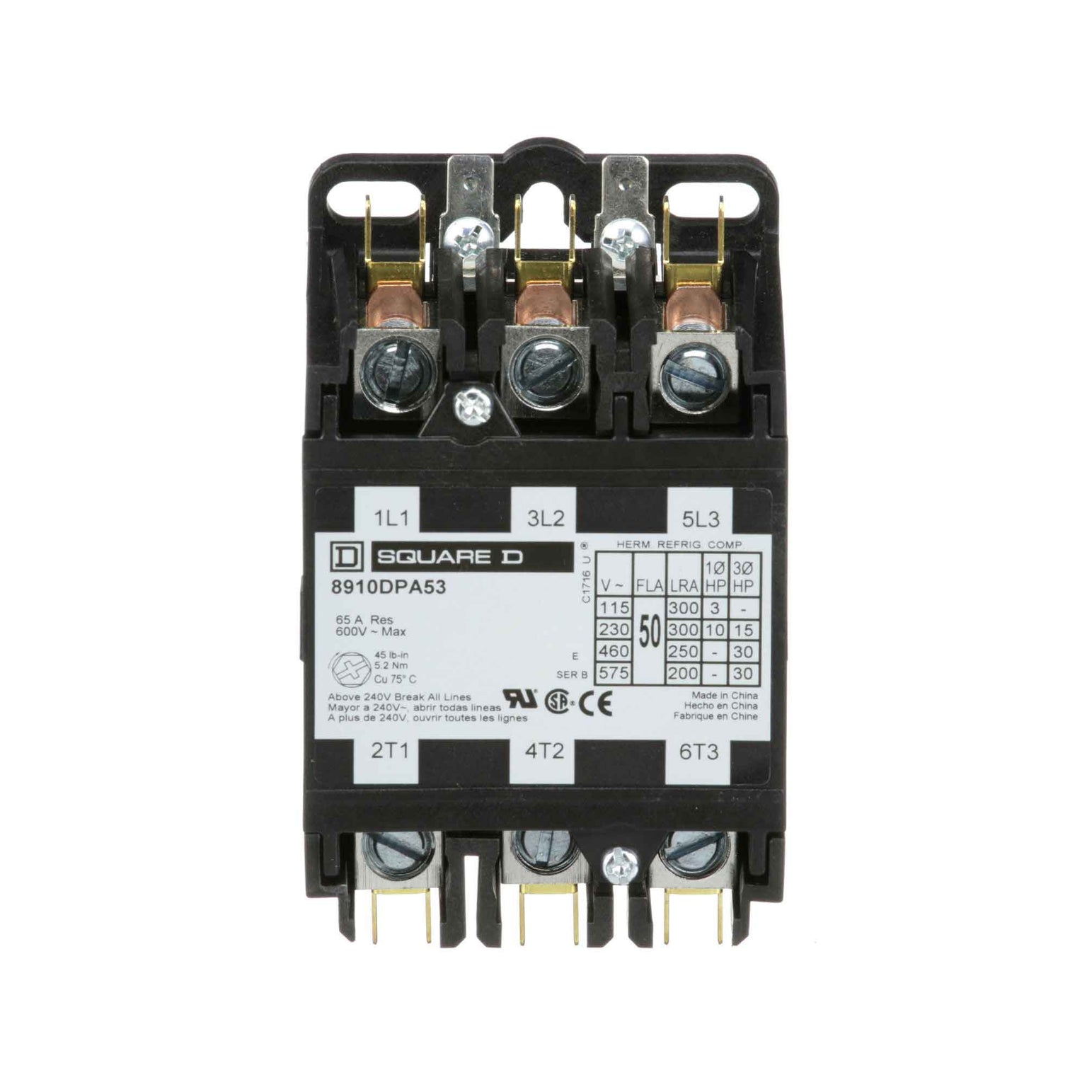 8910DPA53V14 - Square D - Definite Purpose Contactor