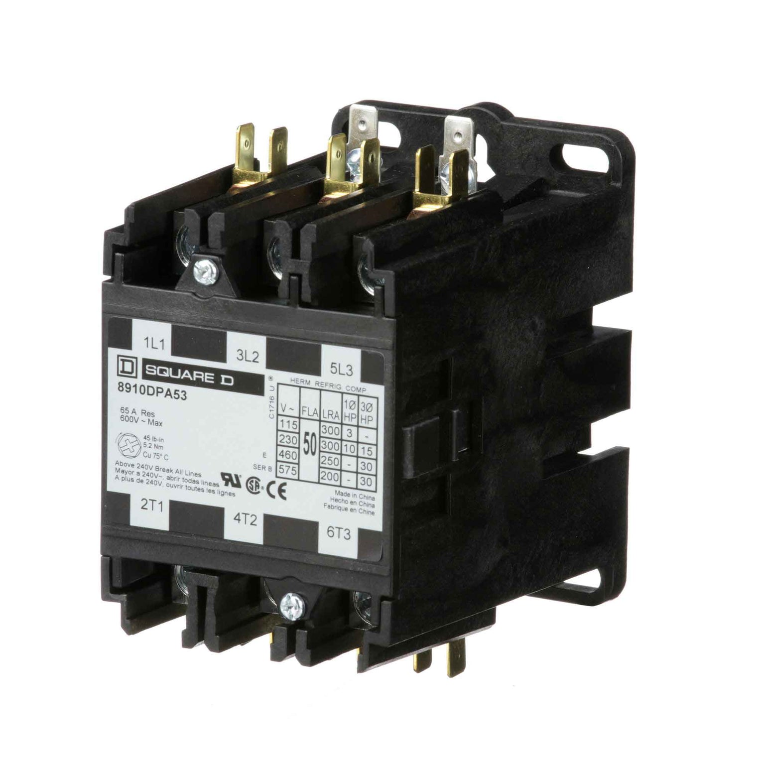 8910DPA53V14 - Square D - Definite Purpose Contactor