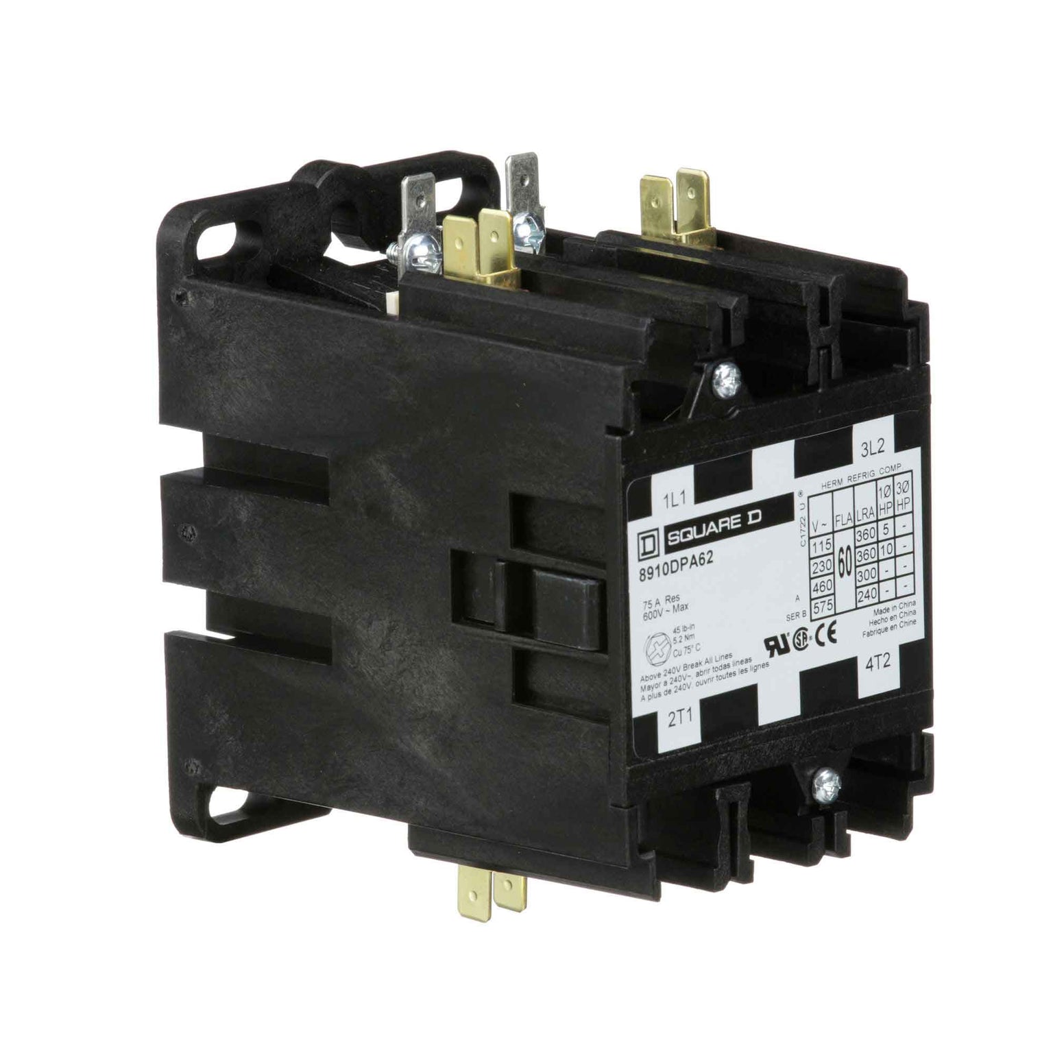 8910DPA62V02 - Square D - Definite Purpose Contactor