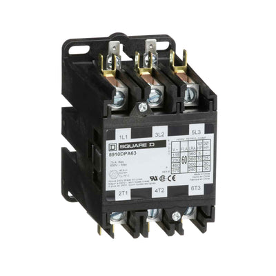 8910DPA63V02 - Square D 60 Amp 3 Pole 600 Volt Magnetic Contactor