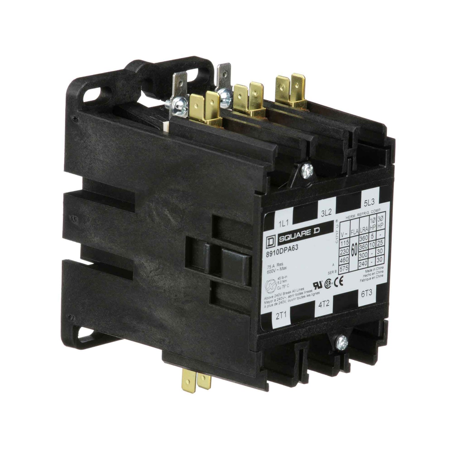 8910DPA63V06 - Square D - Definite Purpose Contactor