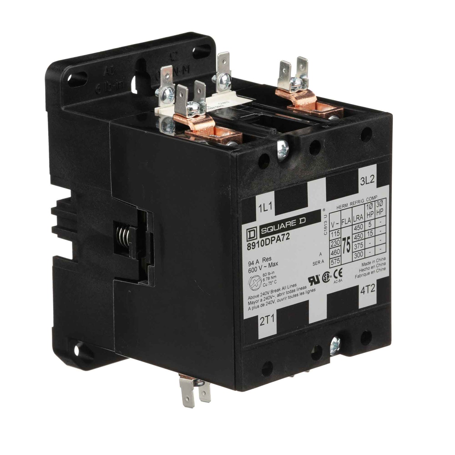 8910DPA72V02 - Square D - Definite Purpose Contactor