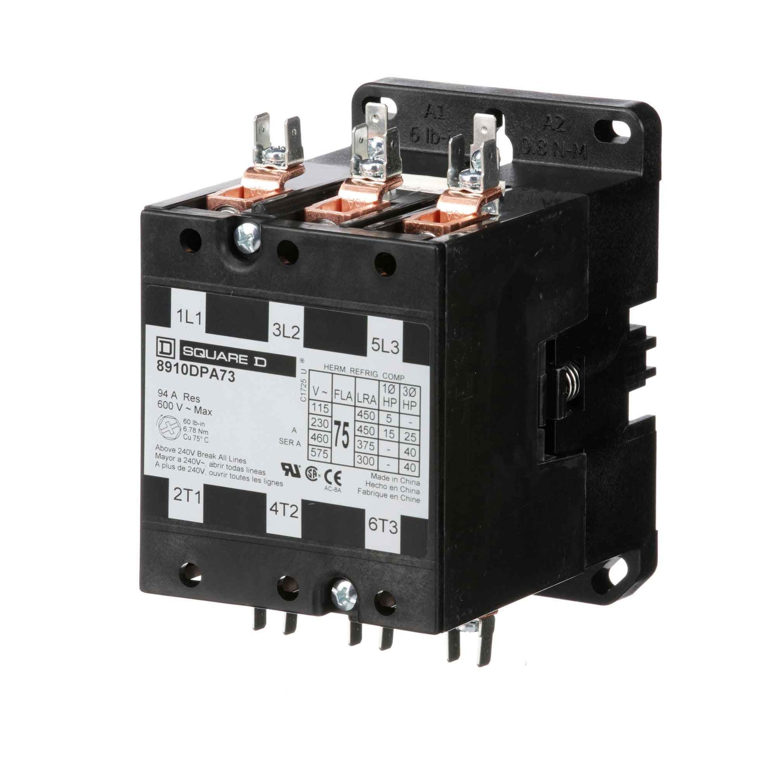 8910DPA73V02 - Square D - Definite Purpose Contactor