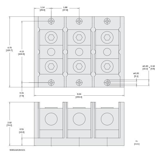 9080LBA364101 - Square D
 - Fuse Block