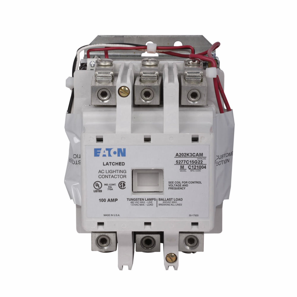 A202K3CAM - Eaton Cutler-Hammer 100 Amp 3 Pole 120 Volt Magnetic Contactor