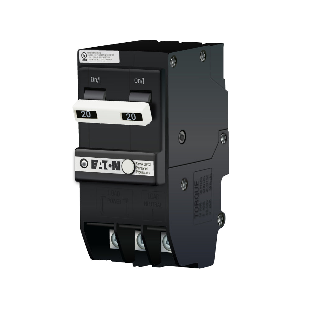 BRN220GF - Eaton - 20 Amp GFCI Circuit Breaker