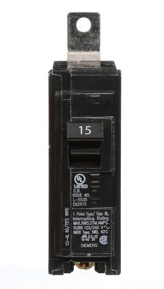 B115 - Siemens 15 Amp Single Pole Bolt-On Circuit Breaker