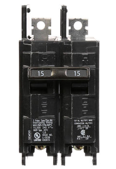 BQ2B015 - Siemens 15 Amp Double Pole 120/240V BQ Bolt-On Circuit Breaker