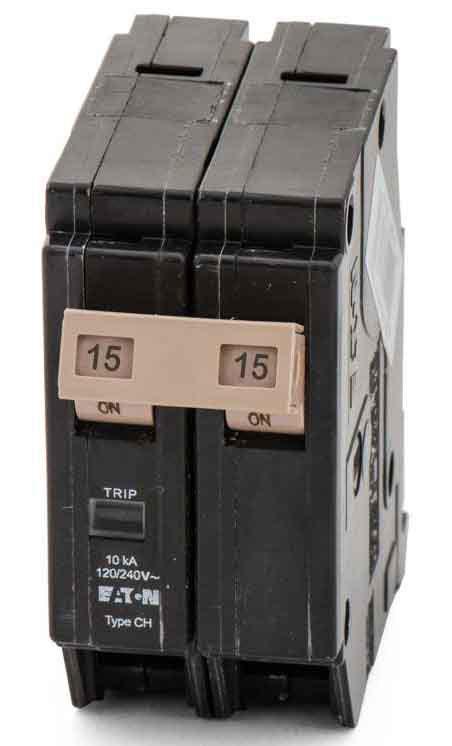 CH215 - Eaton Cutler-Hammer 15 Amp 2 Pole 240 Volt Molded Case Circuit Breaker