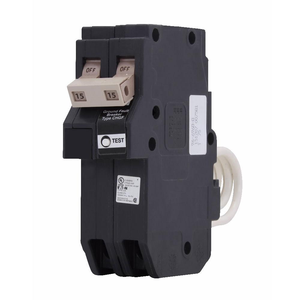 CH215GFT - Eaton - 15 Amp Ground Fault Breaker