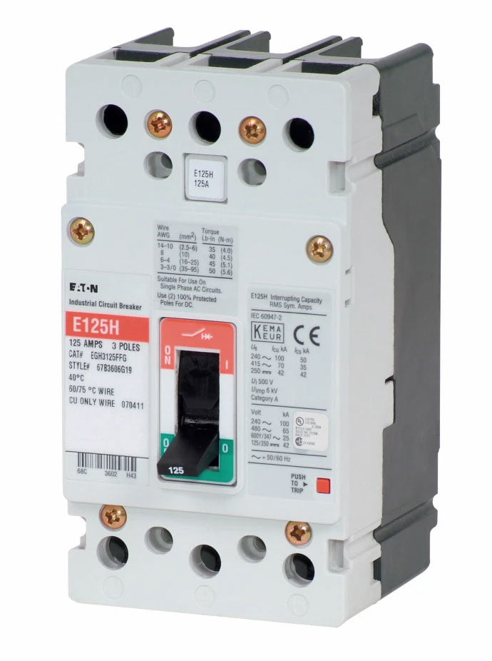 EGH3125FFG - Eaton - Molded Case Circuit Breaker