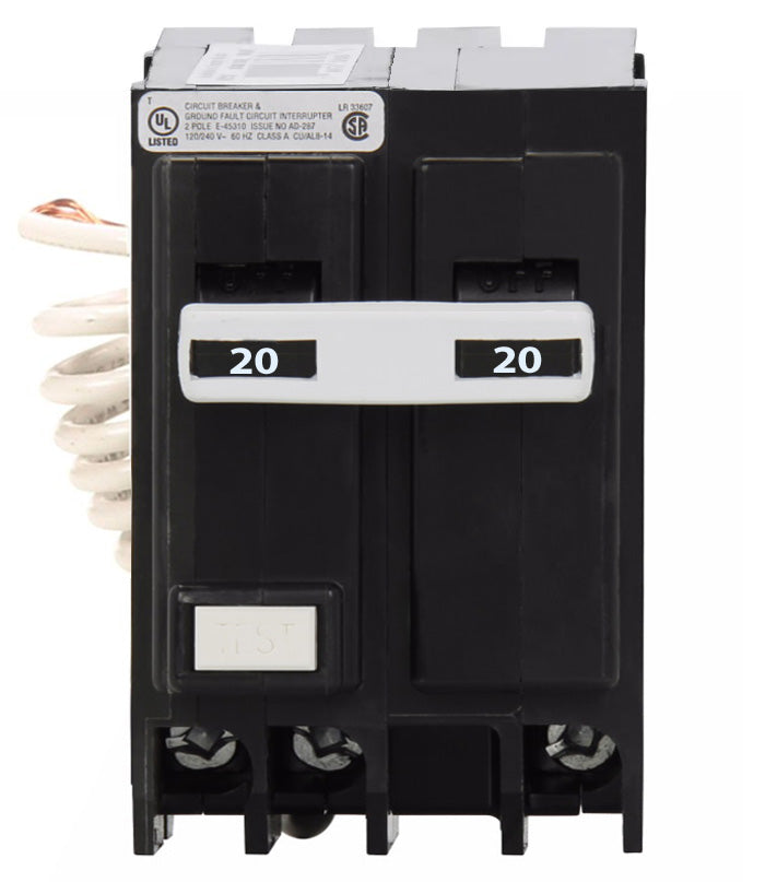 gfcb220 - Eaton - 20 Amp Ground Fault Circuit Breaker