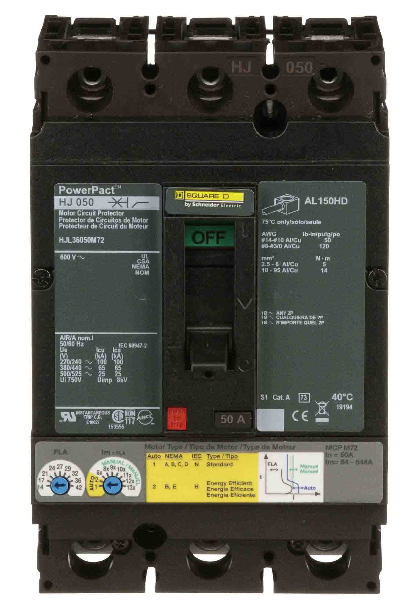 HJL36050M72 - Square D - Molded Case Circuit Breaker