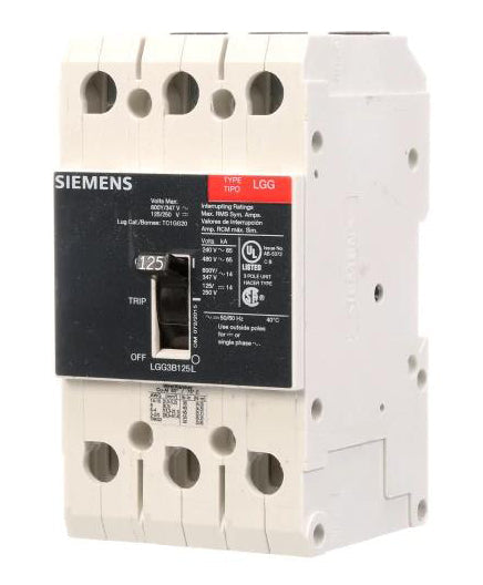 LGG3B125 - Siemens - Molded Case Circuit Breaker