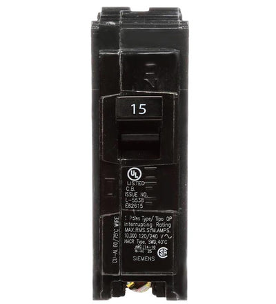 Q115 - Siemens 15 Amp Single Pole Circuit Breaker