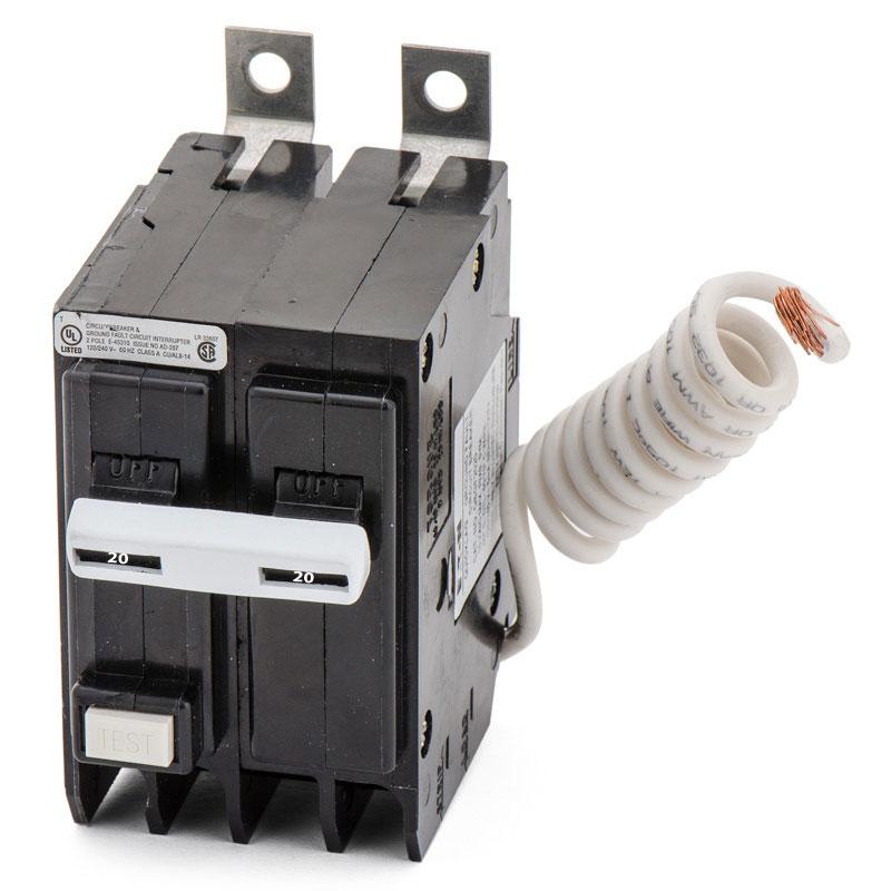 QB2020GF - Eaton - 20 Amp Ground Fault Circuit Breaker