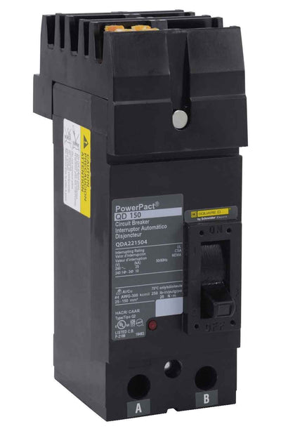 QDA221504 - Square D 150 Amp 2 Pole 240 Volt Molded Case Circuit Breaker