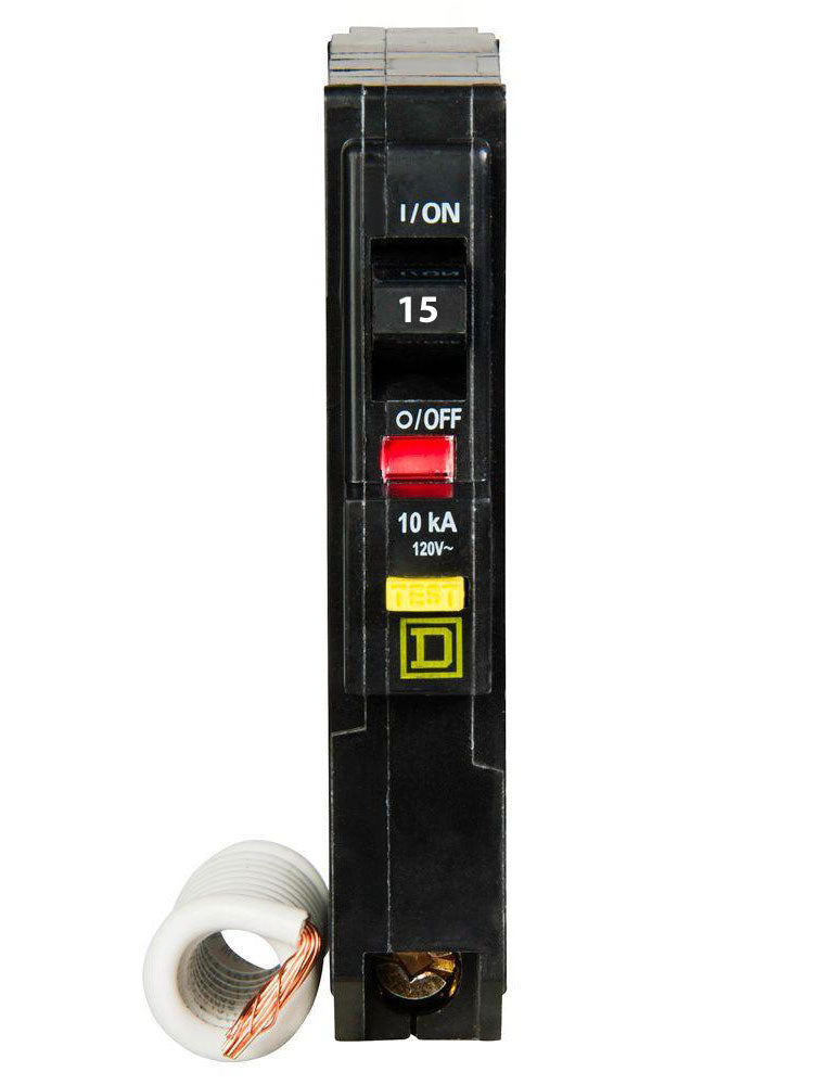 QO115GFI - Square D - 15 Amp GFCI Circuit Breaker