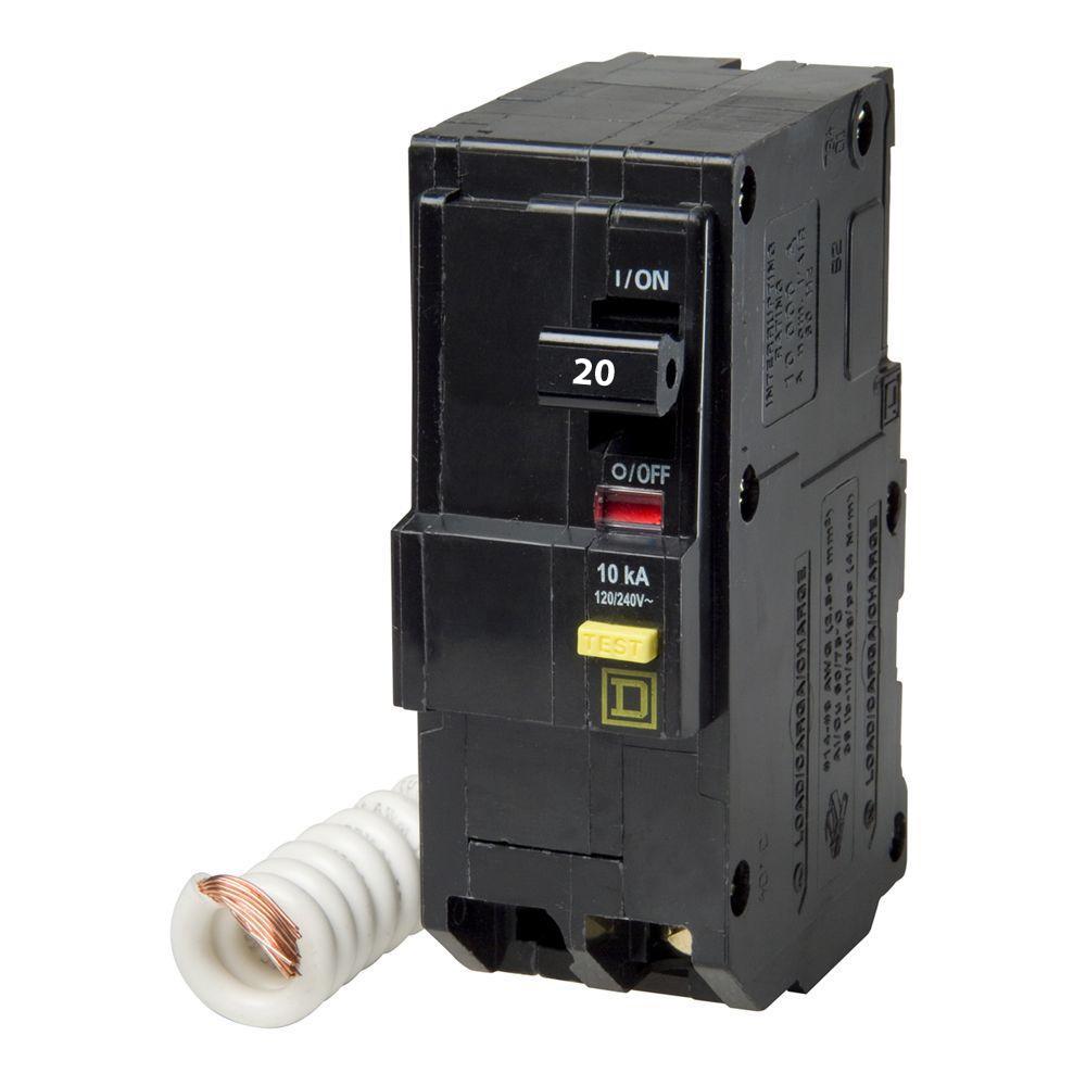 QO220GFI - Square D - 20 Amp GFCI Circuit Breaker – SimplyBreakers.com