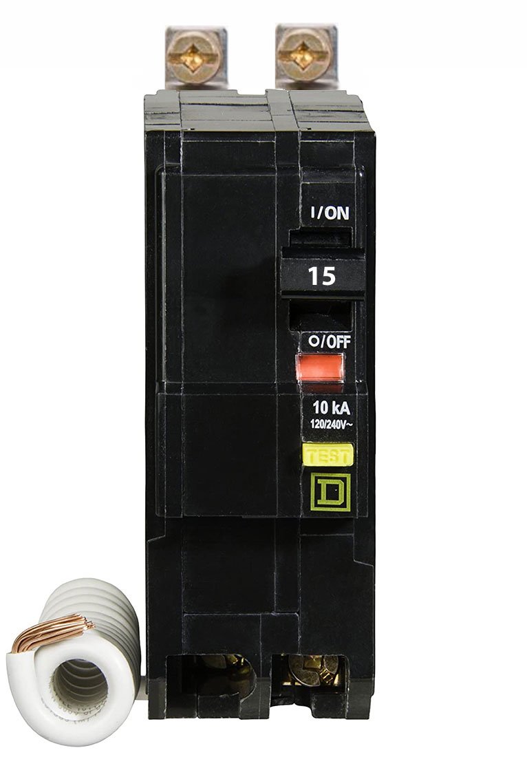 QOB215EPD - Square D 15 Amp 2 Pole 30 mA Ground Fault (GFCI) Breaker