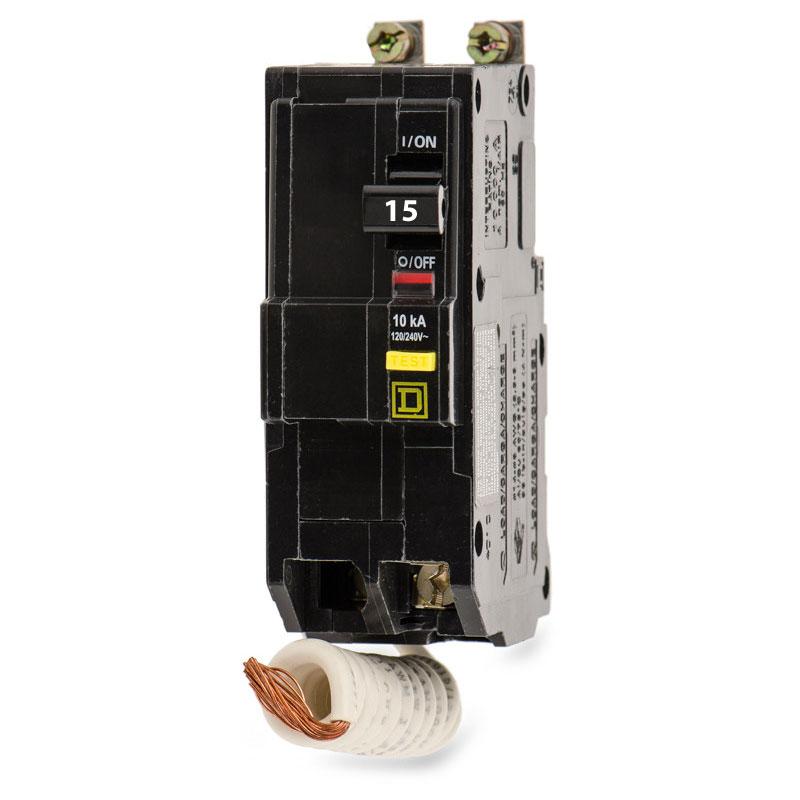 QOB215GFI - Square D - 15 Amp GFCI Circuit Breaker