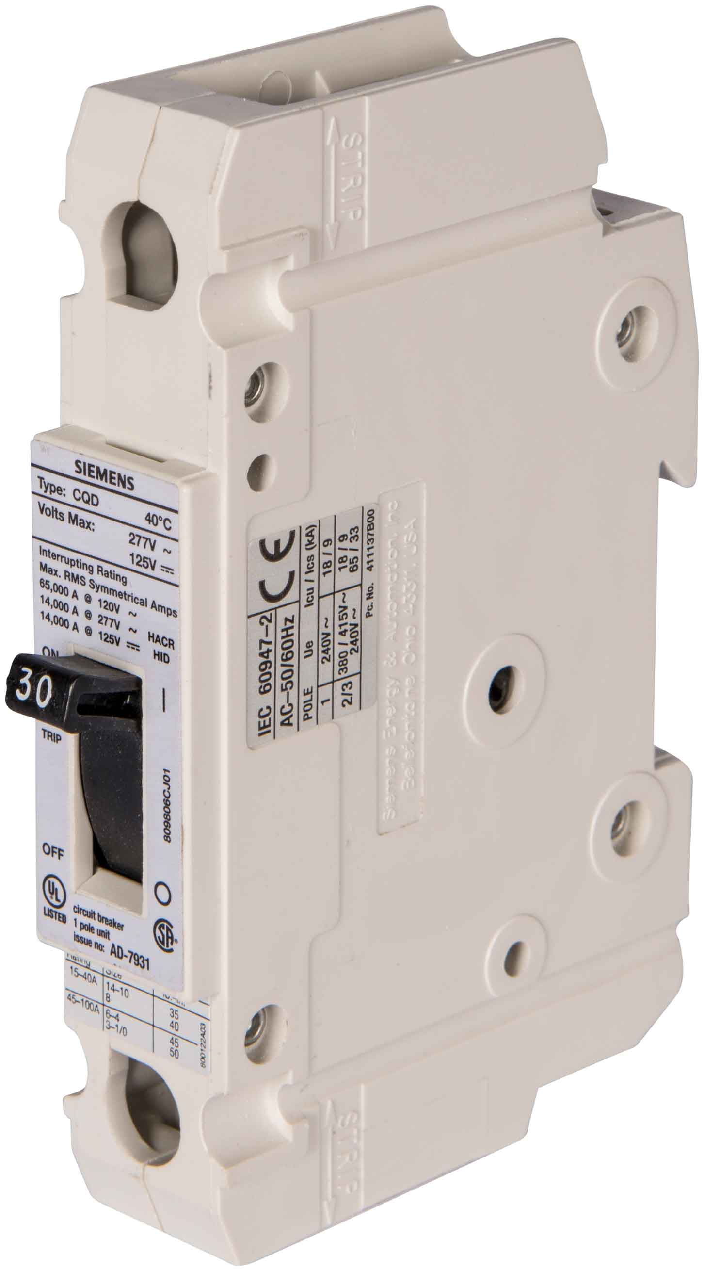 CQD130 - Siemens - Molded Case Circuit Breaker