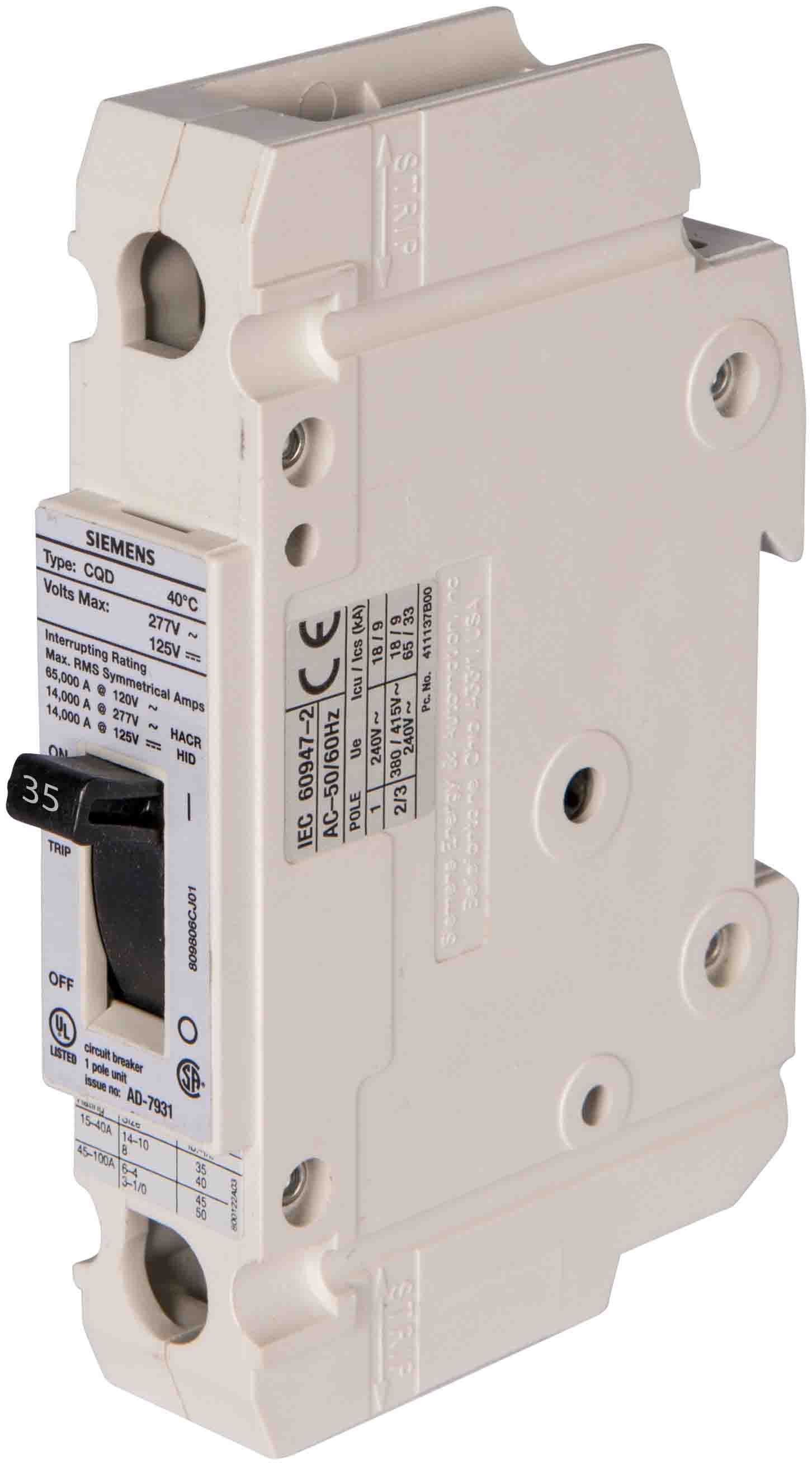 CQD135 - Siemens - Molded Case Circuit Breaker