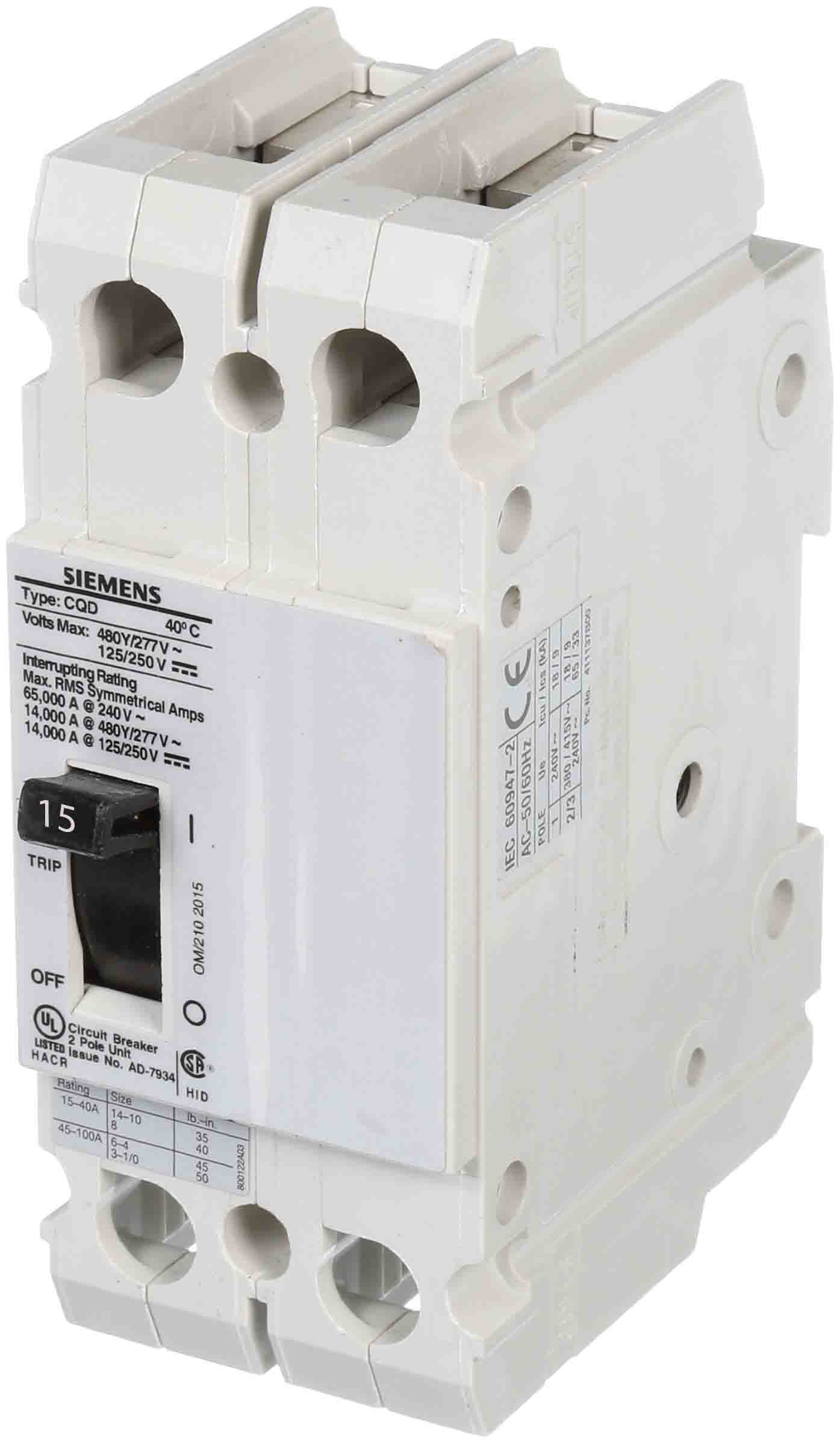 CQD215 - Siemens - Molded Case Circuit Breaker