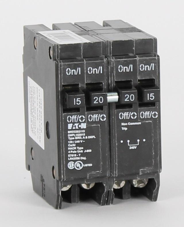 BR152015 - Cutler-Hammer Quad   15/20/15 Amp Circuit Breaker