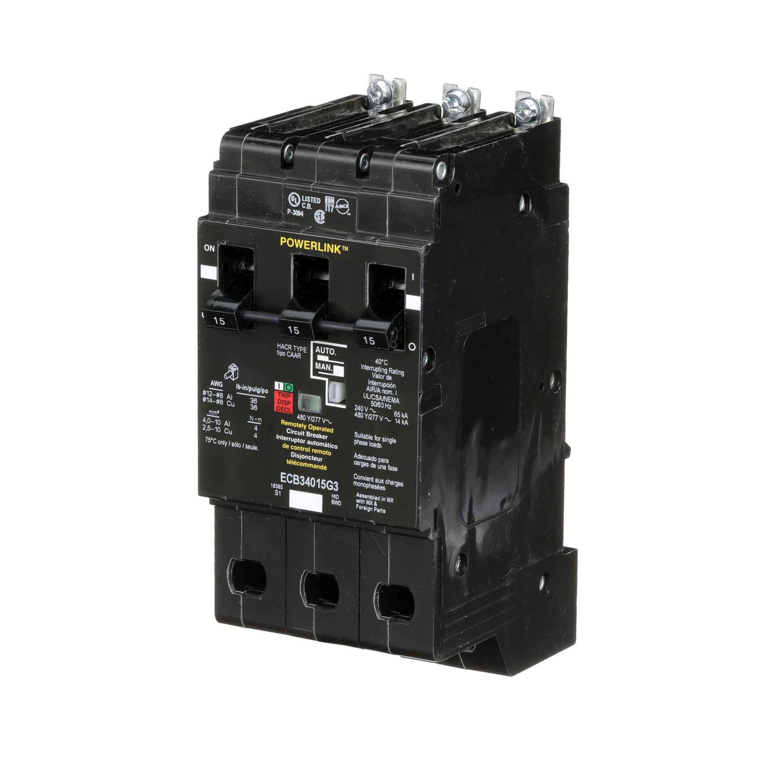 ECB34015G3 - Square D - Molded Case Circuit Breaker