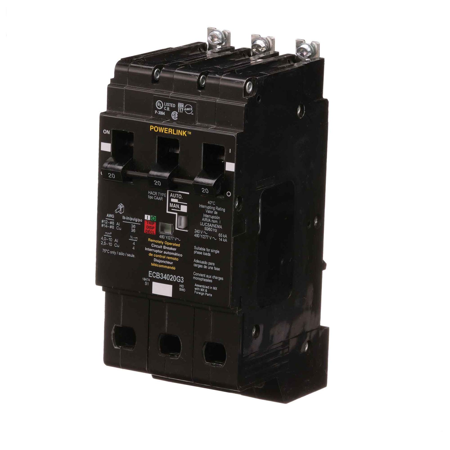 ECB34020G3 - Square D - Molded Case Circuit Breaker