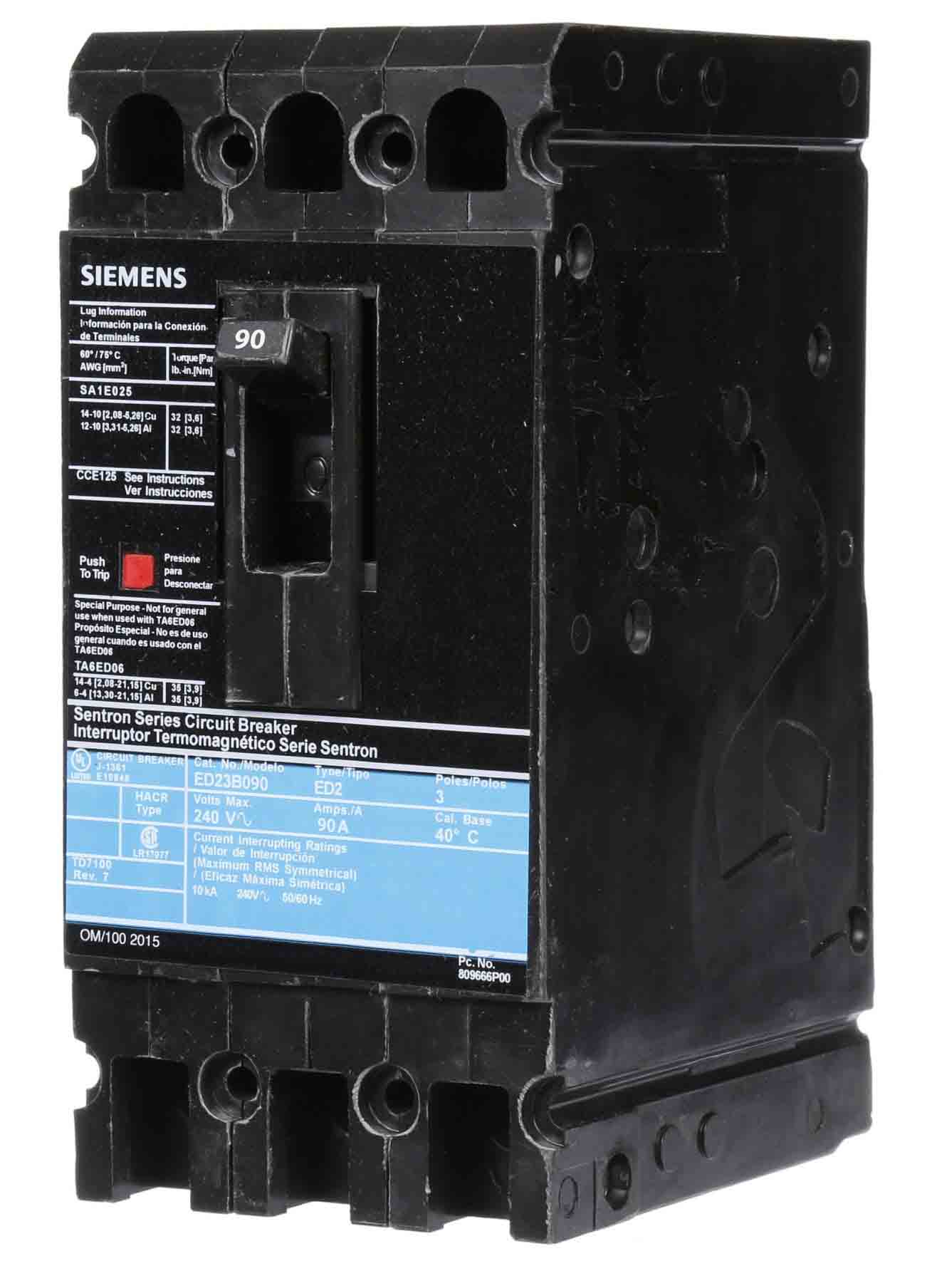 ED23B090L - Siemens - Molded Case Circuit Breaker