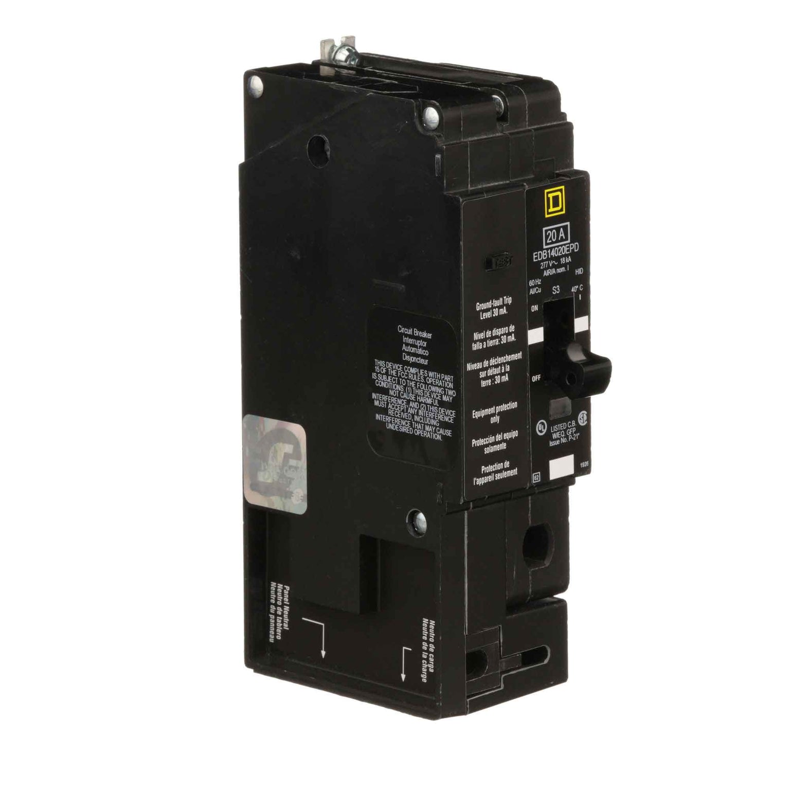 EDB14020EPD - Square D - Molded Case Circuit Breaker